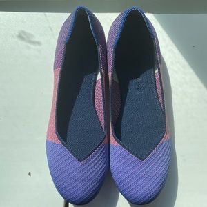 Rothy’s Metallic Lilac Flats Size 9 EUC